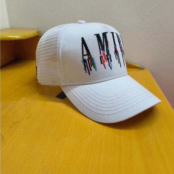 AMIRI White Hat with Multicolor Logo - Picture 10 of 11